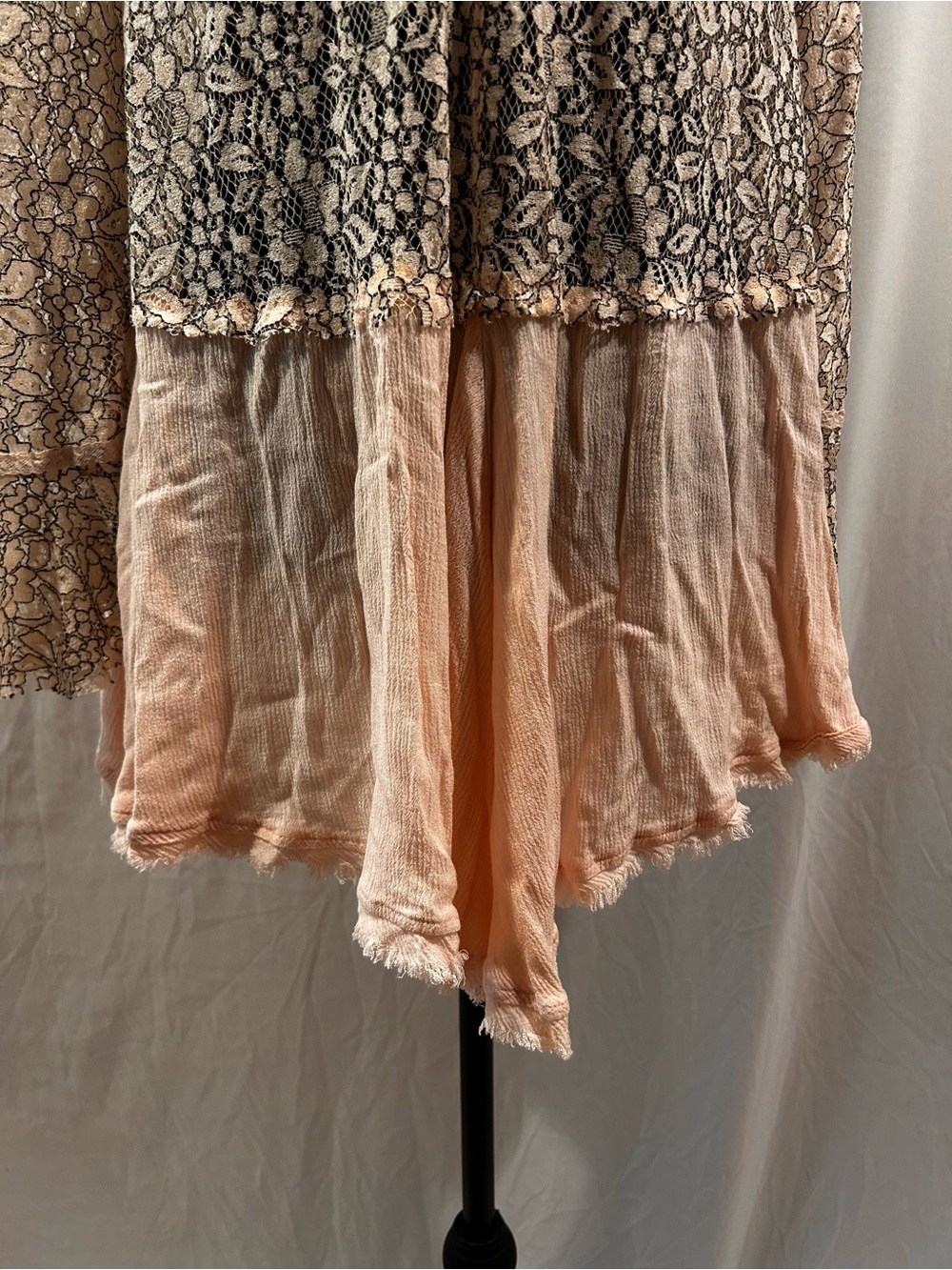 Free People Secret Origins lace tunic dress features a romantic flare sleeves - Picture 7 of 7